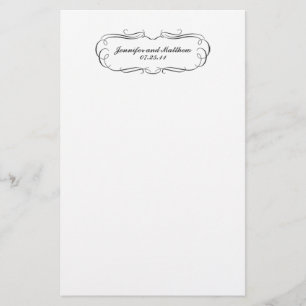 Tuxedo Wedding Stationery in Grey Briefpapier
