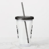 Tuxedo Wedding Usher Bridal Party Tumbler Acryl Drinkbeker (Links)
