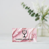 Tuxedo wijnglas Logo | Catering Evenementen Visitekaartje (Staand voorkant)