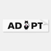 Tuxedo Wild Cat aannemen Bumpersticker (Voorkant)