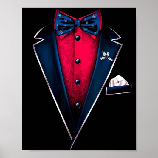 Tuxedo With Bowtie For Christmas And Special Occas Poster (Voorkant)