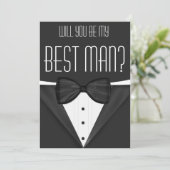 Tuxedo zal je mijn beste bruiloft zijn kaart (Staand voorkant)