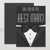 Tuxedo zal je mijn beste bruiloft zijn kaart (Voorkant / Achterkant)