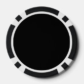 Tuxedo Zwart Pak Persoonlijk Poker Chips (Achterkant)