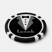 Tuxedo Zwart Pak Persoonlijk Poker Chips (Enkel)