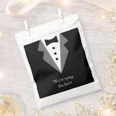 Tuxedo zwart Stropdas bruiloft Bedankzakje (Geknipt)