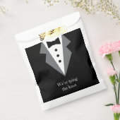 Tuxedo zwart Stropdas bruiloft Bedankzakje (Gezegeld)
