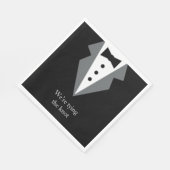 Tuxedo zwart Stropdas bruiloft Servet (Hoek)