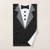 Tuxedo zwart Stropdas Vaderdag Bad Handdoek (Handdoek)