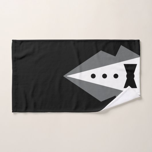 Tuxedo zwart Stropdas Vaderdag Bad Handdoek (Handdoek)