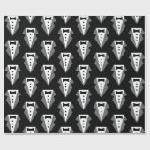 Tuxedo zwart Stropdas Vaderdag Cadeaupapier (Vlak)