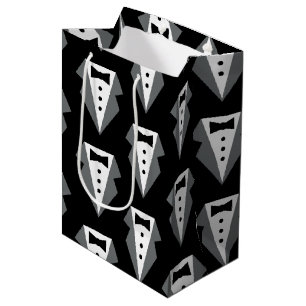 Tuxedo zwart Stropdas Vaderdag Medium Cadeauzakje