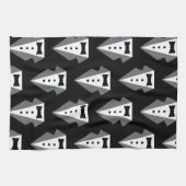 Tuxedo zwart Stropdas Vaderdag Theedoek (Horizontaal)