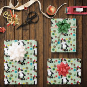 Tuxedo Zwart Wit Kerstmis Kat Inpakpapier Vel