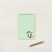 Tuxedo Zwart Wit Kerstmis Kat Post-it® Notes (Op bureau)