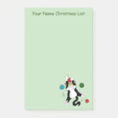 Tuxedo Zwart Wit Kerstmis Kat Post-it® Notes (Voorkant)