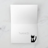 Tuxedo zwart-witte kat Dank u Bedankkaart (Binnen)