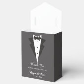 Tuxedo (Zwarte Bow) Wedding Favor Boxes Bedankdoosjes (Geopend)