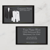 Tuxedos Mannen Formal Draag Visitekaartje (Voorkant / Achterkant)