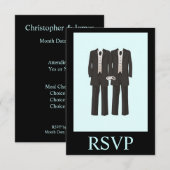 Tuxedo's RSVP Kaartje (Voorkant / Achterkant)