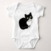 Tuxie Tuxedo Cat Romper (Voorkant)