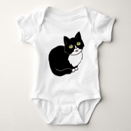 Tuxie Tuxedo Cat Romper (Voorkant)