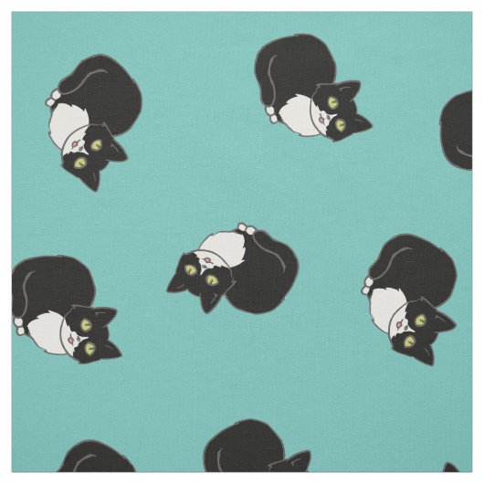 Tuxie Tuxedo Cat Stof (Swatch)