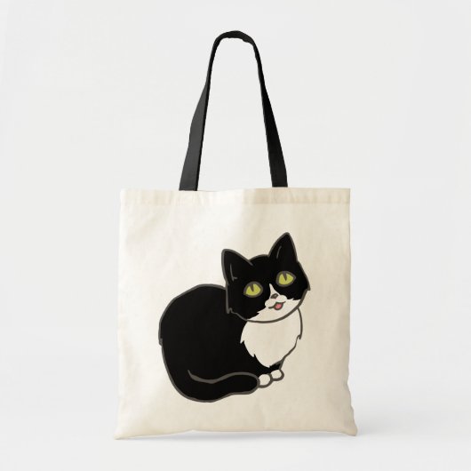 Tuxie Tuxedo Cat Tote Bag (Voorkant)