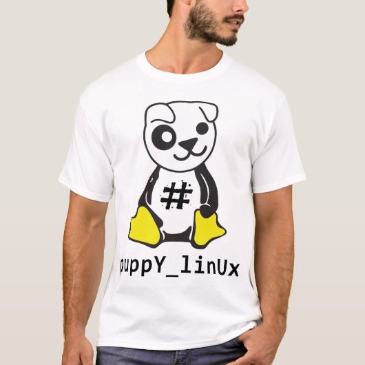 tuxpup t-shirt (Voorkant)