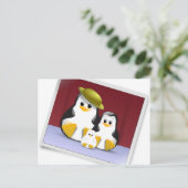 Tux's familie briefkaart (Staand voorkant)