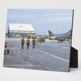 Tuy Hoa Air Base Vietnam 1969 Plaque Fotoplaat