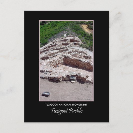Tuzigoot Pueblo #712b Briefkaart (Voorkant)
