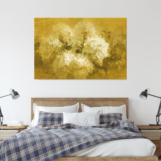 *~* TV2 Art Hydrangea Canvas Print (Insitu (Slaapkamer))