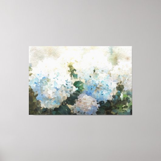 *~* TV2 Blauw Roze Hydrangea Canvas Print (Voorkant)