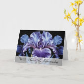 *~* TV2 Een IRIS BLOEM Sympathie Liefde Licht Kaart (Gele Bloem)