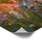 *~* TV2 Etherische Wilde Bloemen Vijver Lelie Pads Poster (Hoek)