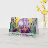 *~* TV2 IRIS BLOEMEN Sympathie Liefde Licht Kaart (Gele Bloem)