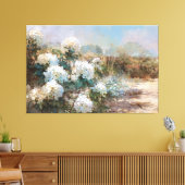 *~* TV2 Kunst Strand Hydrangea Canvas Print (Insitu (Woonkamer))