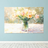 *~* TV2 NOG TULPEN Uitgerekt Canvas Print (Insitu (Houten vloer))