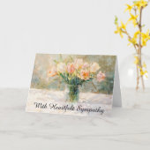 *~* TV2 Nog Tulpen Vaas Sympathie Liefde Licht Kaart (Gele Bloem)