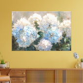*~* TV2 Roze Blauw Hydrangea Canvas Print (Insitu (Woonkamer))