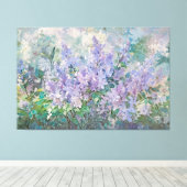 *~* TV2  Schilderij Lavendel Lila Kunst Canvas Afdruk (Insitu (Houten vloer))