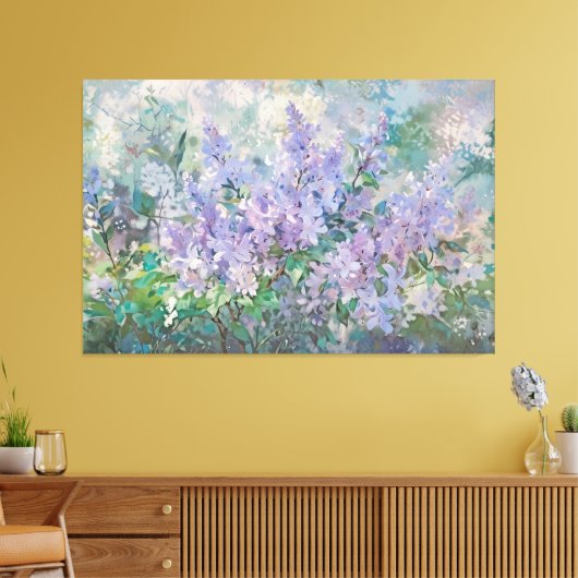 *~* TV2  Schilderij Lavendel Lila Kunst Canvas Afdruk (Insitu (Woonkamer))