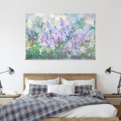 *~* TV2  Schilderij Lavendel Lila Kunst Canvas Afdruk (Insitu (Slaapkamer))