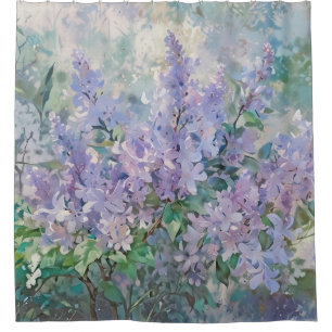 *~* TV2 Schilderij Lavendel Lila Kunst Douchegordijn