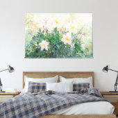 *~* TV2 Spring Daffodils Uitgerekte Canvas Print (Insitu (Slaapkamer))