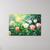 *~* TV2 Spring TULPEN Uitgerekt Canvas Print (Voorkant)
