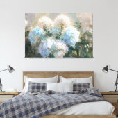 *~* TV2 Zacht Blauw Hydrangea Canvas Print (Insitu (Slaapkamer))