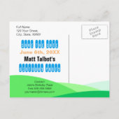 TV 60e Verjaardag Save the date briefkaart (Achterkant)