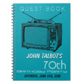  tv 70e Birthday Party Guest Book Notitieboek (Voorkant)